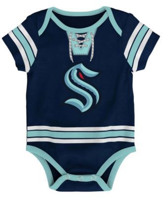 Newborn and Infant Deep Sea Blue Seattle Kraken Hockey Pro Bodysuit