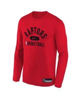 Nike Kids' Youth Red Toronto Raptors Team Essential Practice Performance  Long Sleeve T-shirt