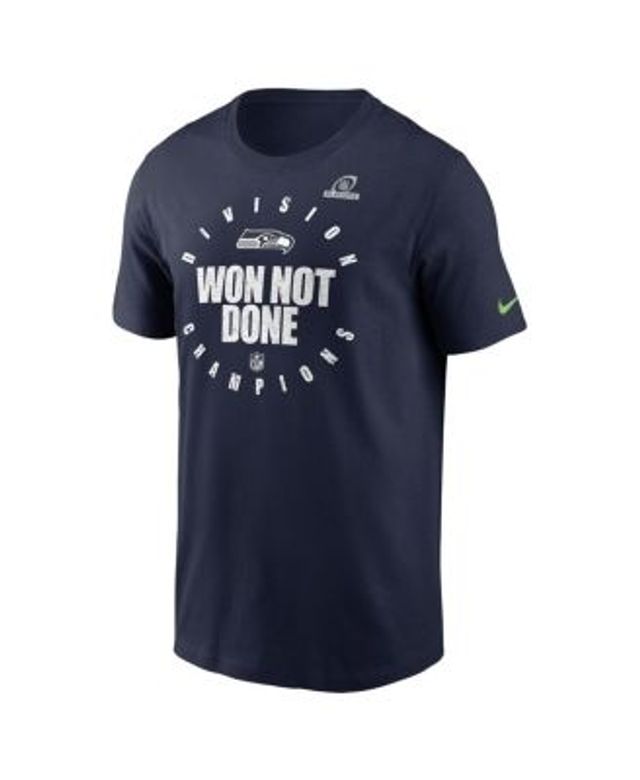 Men's Nike College Navy/Neon Green Seattle Seahawks Pop Performance T-Shirt  - Seahawks Gear