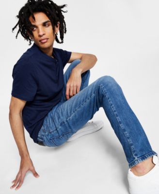 Men's Skinny-Fit Medium Wash Jeans