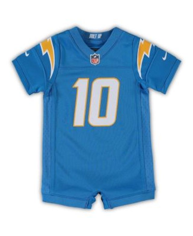 Infant Nike Justin Herbert Powder Blue Los Angeles Chargers Game Romper Jersey