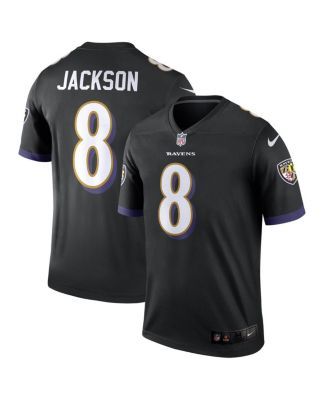 Baltimore Ravens Nike Atmosphere Jersey - Lamar Jackson 8 - Grey - Mens