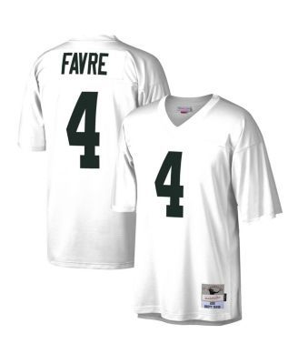 Men's Mitchell & Ness Brett Favre Black Green Bay Packers Retired Player  Name & Number Mesh Top 