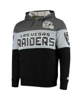 Nike Men's Black and Silver Las Vegas Raiders Colorblock Performance  Pullover Hoodie - Macy's