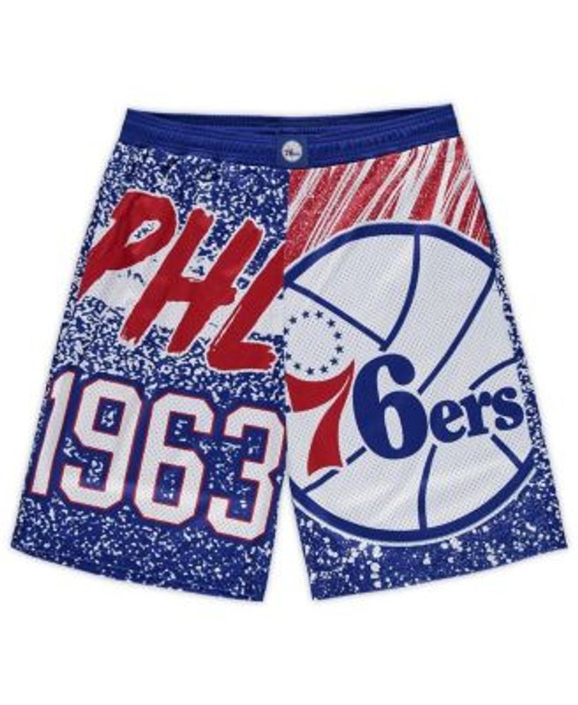 Men's Mitchell & Ness Royal Denver Nuggets Big & Tall Hardwood Classics  Jumbotron Shorts