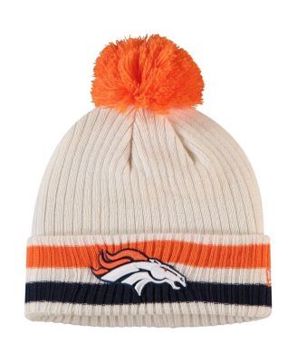 New Era Youth Chicago Bears 2021 Sideline Sport Pom Cuffed Knit Hat - Navy