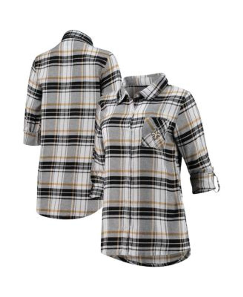 Boston Bruins Concepts Sport Women's Accolade Flannel Long Sleeve Button-Up  Shirt - Black/Gold