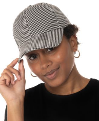 Cotton Gingham Baseball Cap, Created for Macy's