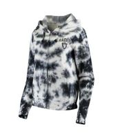 New Era Women's Black Pittsburgh Steelers Tie Dye Fleece Full-Zip