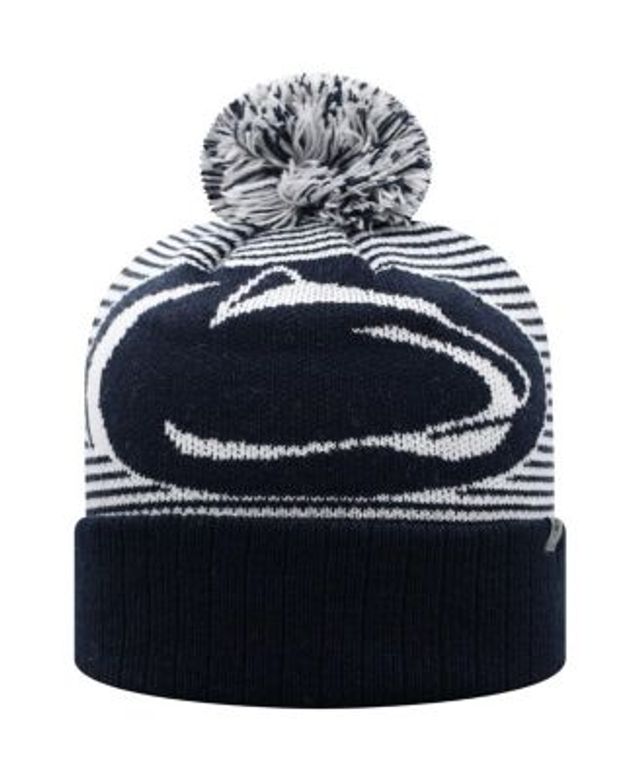 Men's '47 Navy Dallas Cowboys State Line Cuffed Knit Hat with Pom