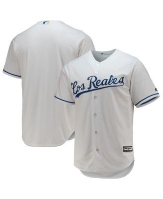 Men's Majestic Navy/Light Blue Tampa Bay Rays Authentic Collection On-Field  3/4-Sleeve Batting Practice Jersey