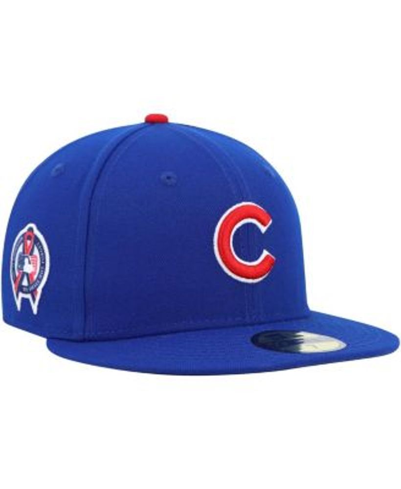 New Era Men's Red Chicago Cubs Logo White 59FIFTY Fitted Hat