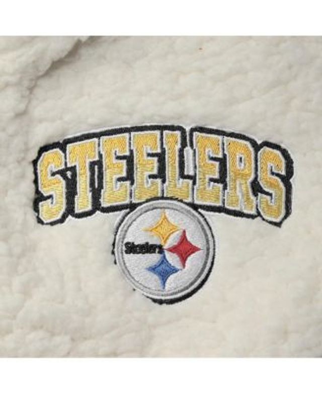 Pittsburgh Steelers Women's New Era Full Zip Varsity Sherpa