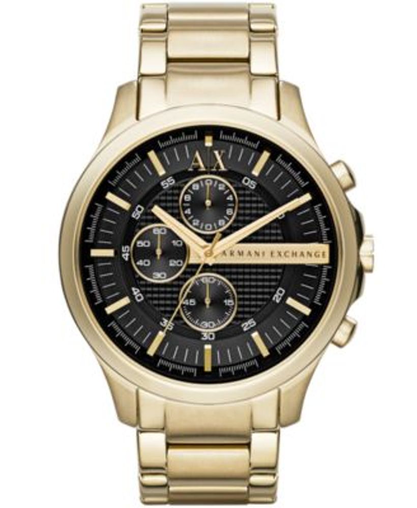 A|X Armani Exchange Men's Gold-Tone Stainless Steel Bracelet Watch 46mm  AX2137 | Connecticut Post Mall