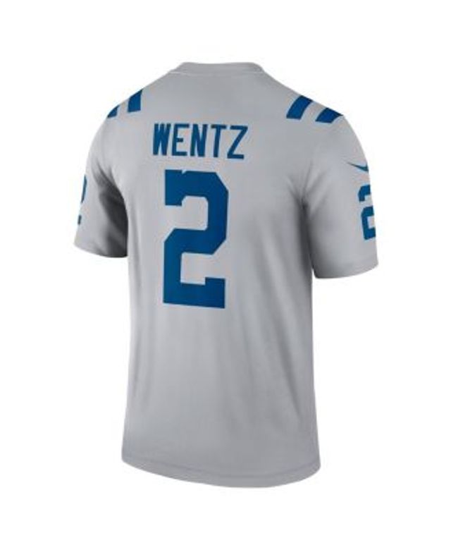 Men's Nike Carson Wentz Gray Indianapolis Colts Inverted Legend Jersey