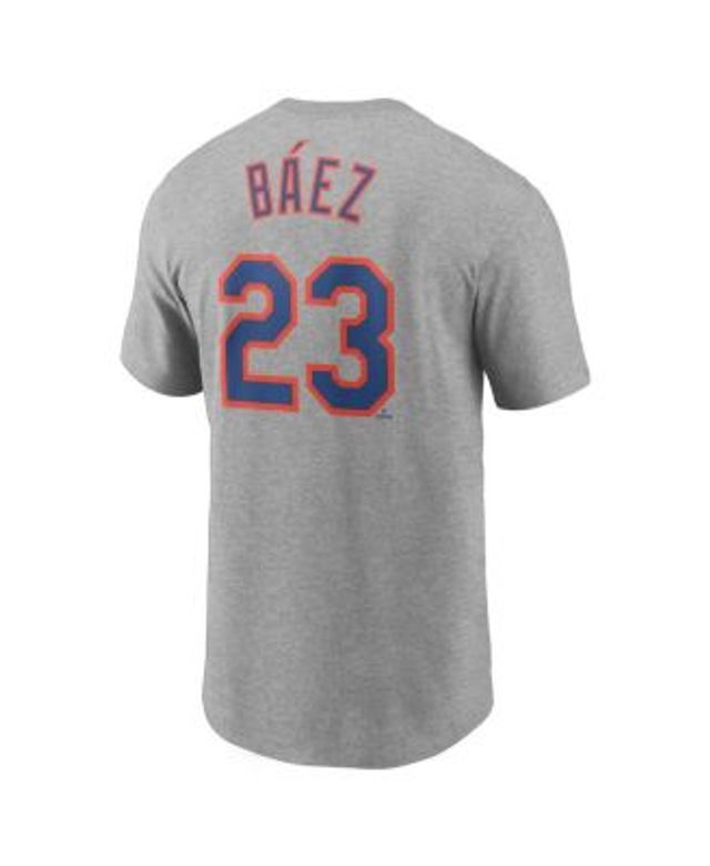 Men's Nike Jacob deGrom Gray New York Mets Name & Number T-Shirt