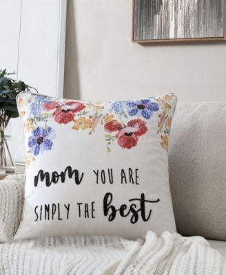 Best Mom Decorative Pillow, 20" x 20"
