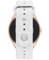 Women's Gen 5E Mkgo White Rubber Smartwatch, 43mm