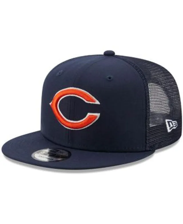 New Era Men's Navy, Orange Chicago Bears Wordmark Flow 9FIFTY