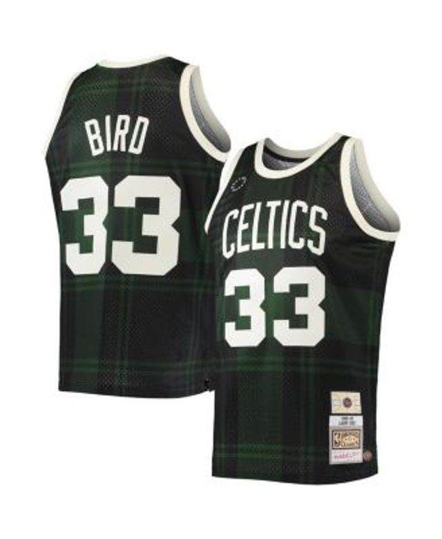 Larry Bird Boston Celtics Mitchell & Ness Youth 1985/86 Hardwood Classics  Fadeaway Swingman Player Jersey - Kelly Green/Black