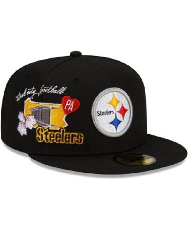 New Era Men's White Pittsburgh Steelers Omaha Low Profile 59FIFTY