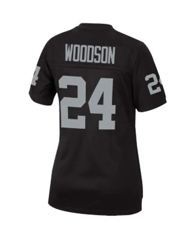 Men's Mitchell & Ness Charles Woodson White Las Vegas Raiders 2002 Super Bowl XXXVII Authentic Retired Player Jersey