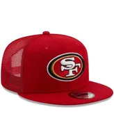 Men's New Era Scarlet San Francisco 49ers Basic 9FIFTY Adjustable Snapback  Hat