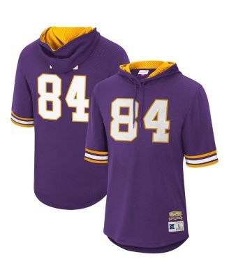 Men's Mitchell & Ness Randy Moss Black Minnesota Vikings Retired Player  Name & Number Mesh Top