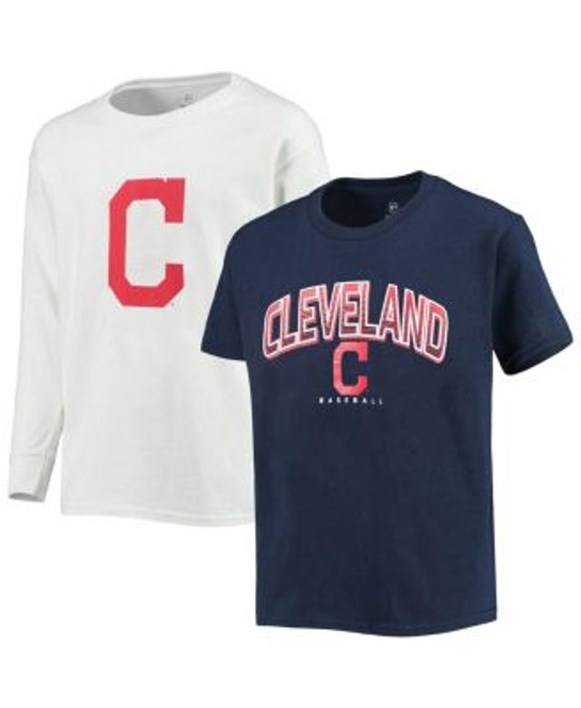 Youth Navy Cleveland Indians Primary Logo Team T-Shirt