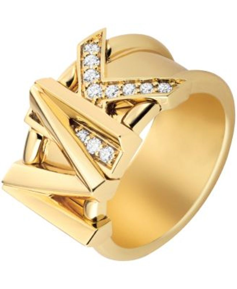 LV Volt One Band Ring, Yellow Gold And Diamond - Categories