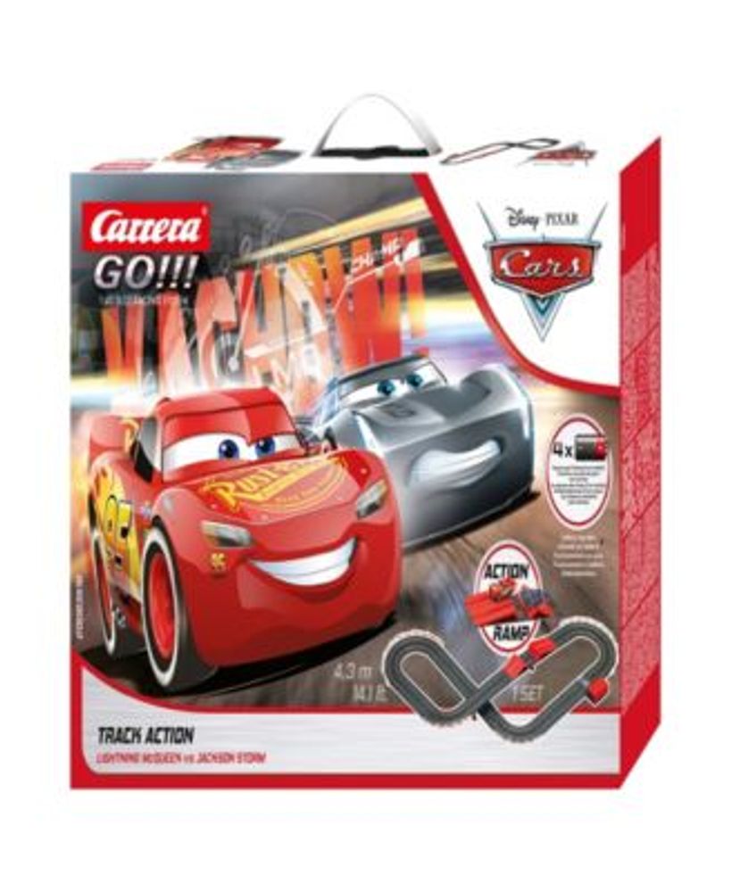 Tomaat condensor medaillewinnaar Carrera Go Battery Operated Disney Pixar Cars Track Action Electric Powered  Slot Car Race Track with Jump Ramp Set | The Shops at Willow Bend