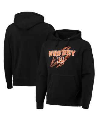 Cincinnati Bengals Hoodie Sweatshirt WHO DEY 47 Brand Long Sleeve Men  Medium