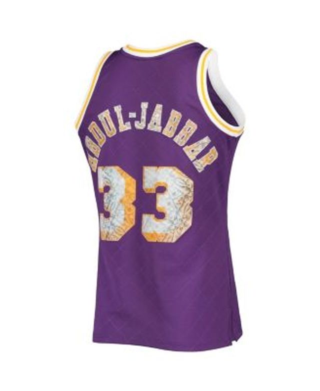 Mitchell & Ness Kareem Abdul-Jabbar Los Angeles Lakers Gold 75th  Anniversary 1983/84 Hardwood Classics Swingman Jersey