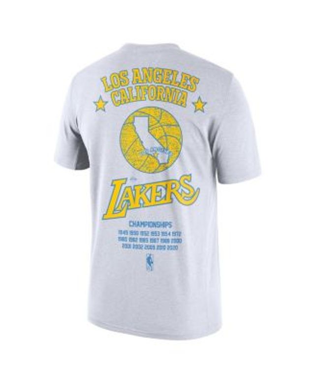 Los Angeles Lakers New Era Born x Raised Heavyweight T-Shirt - Royal