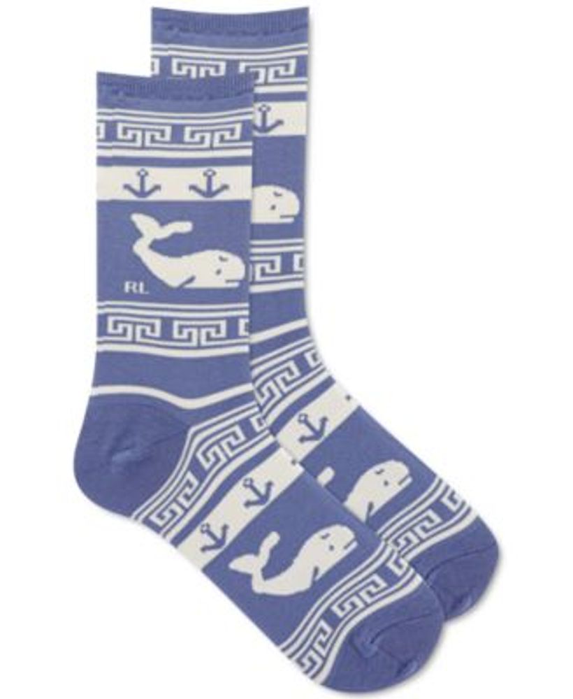 Lauren Ralph Lauren Whale Crew Socks | MainPlace Mall
