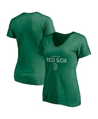 Profile Women's Kelly Green Boston Red Sox Plus Celtic V-Neck T