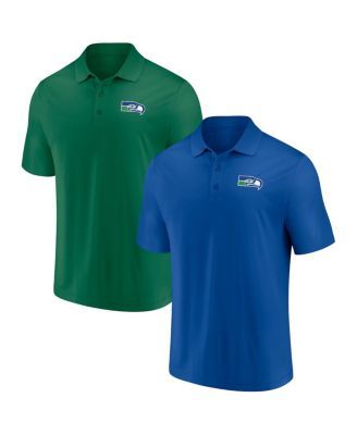 Men's Fanatics Branded Royal/Silver Dallas Cowboys Home & Away Throwback  2-Pack Polo Set