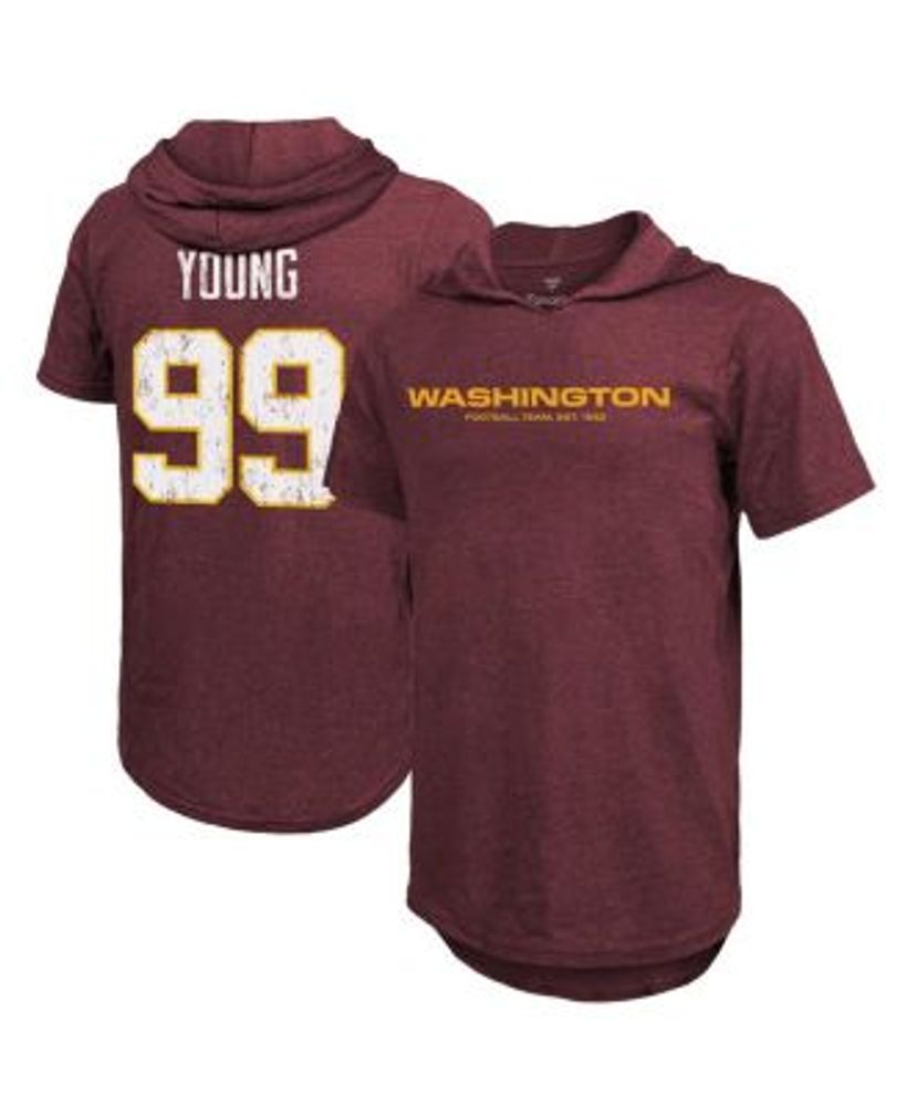 Women's Fanatics Branded Chase Young Cream/Burgundy Washington