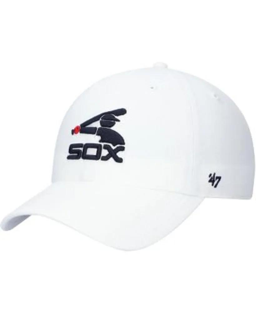 47 Brand Men's '47 White Chicago White Sox 1976 Logo Cooperstown Collection  Clean Up Adjustable Hat