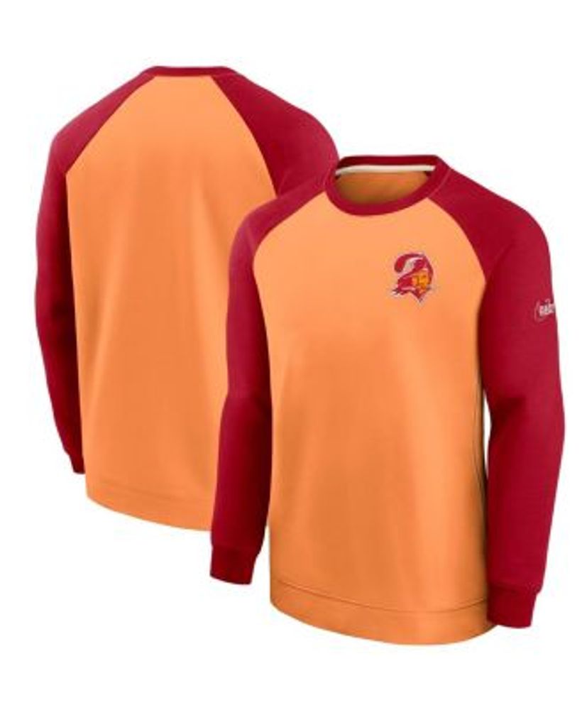 Nike Men's Orange, Red Tampa Bay Buccaneers Historic Raglan