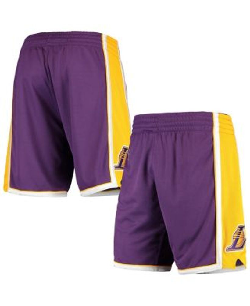 Los Angeles Lakers Mitchell & Ness Big Tall Hardwood Classics Swingman Shorts - Gold