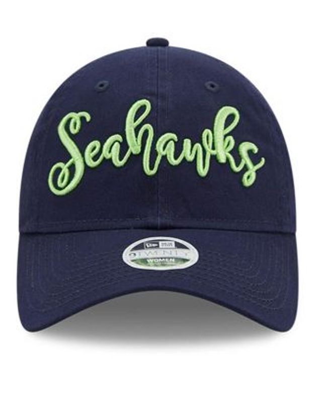 Girls Youth Seattle Seahawks New Era College Navy Floral 9TWENTY