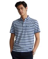 Striped Jersey Pocket Polo Shirt