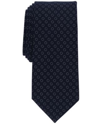 Men's Slim Dotted-Circle Tie, Created for Macy's
