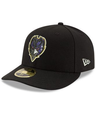 Men's New Era White Baltimore Ravens Omaha Alternate Logo 59FIFTY Fitted  Hat 