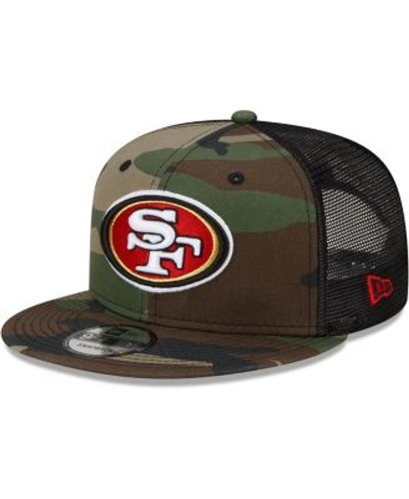 Men's New Era Scarlet San Francisco 49ers Collegiate Trucker