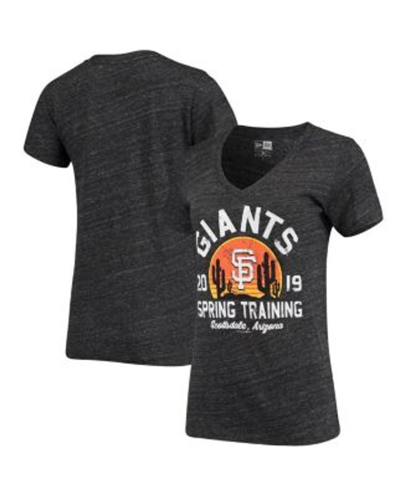 San Francisco Giants 5th & Ocean by New Era Women's Spring Training Logo  Tri-Blend T-Shirt - Heathered Gray