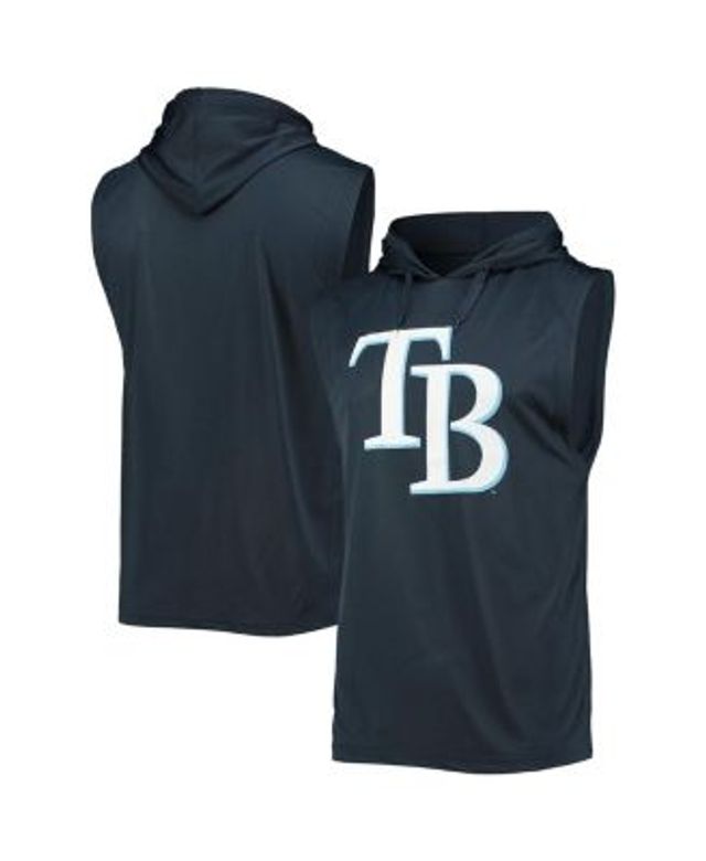 Men's Nike Navy/Light Blue Tampa Bay Rays Authentic Collection Pregame  Performance Raglan Pullover Sweatshirt