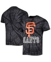 Men's Stitches Black San Francisco Giants Spider Tie-Dye T-Shirt Size: Medium