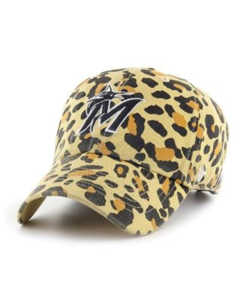 Miami Dolphins '47 Women's Cheetah Clean Up Adjustable Hat - Tan